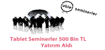 Melek Yatırım 500 Bin TL İle Tablet Seminerlere Geldi